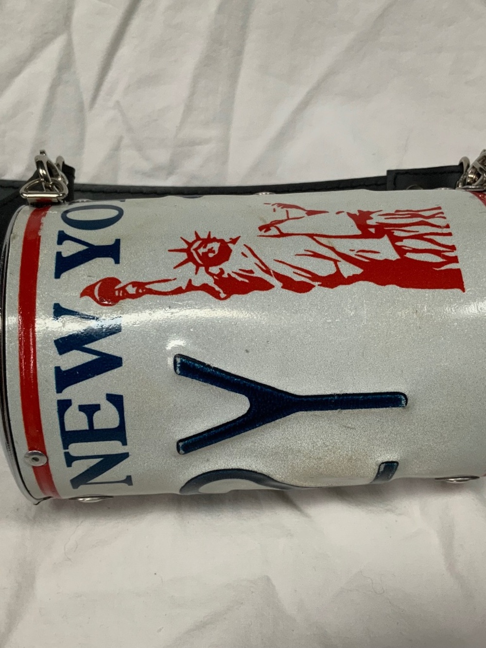 Vintage Little Earth New York Licence Plate Purse